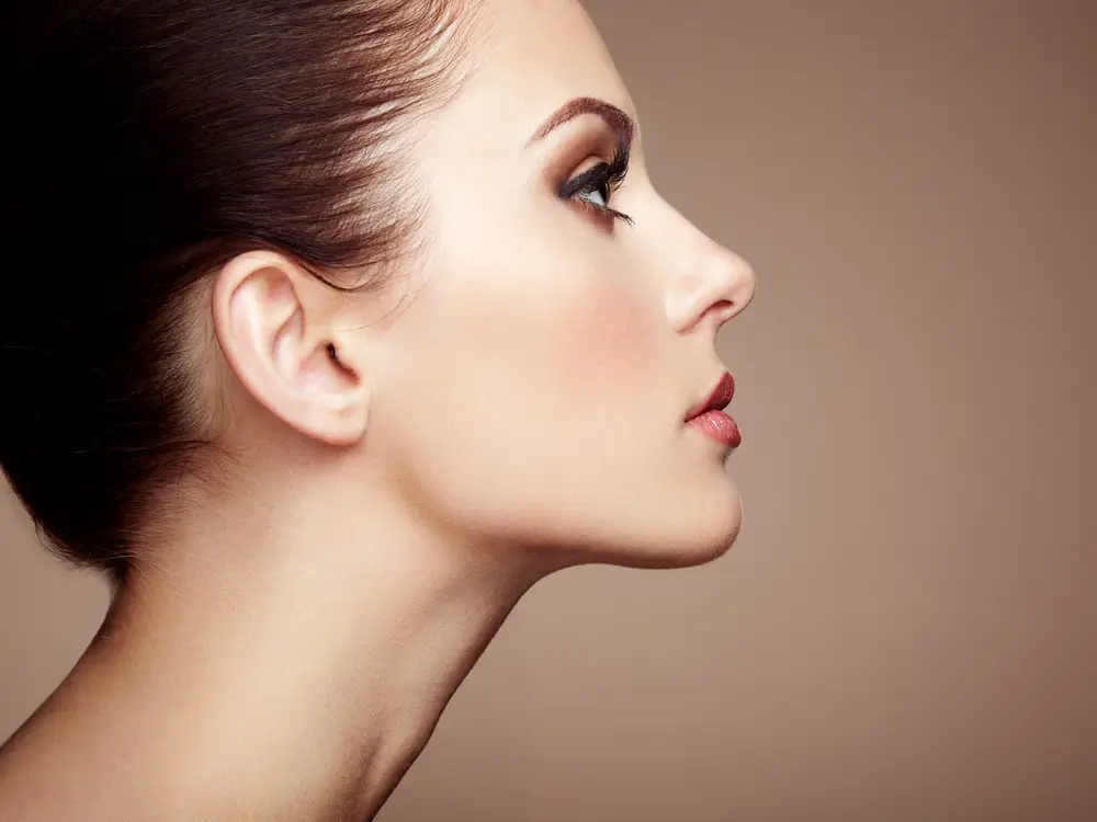 face of a woman from the side